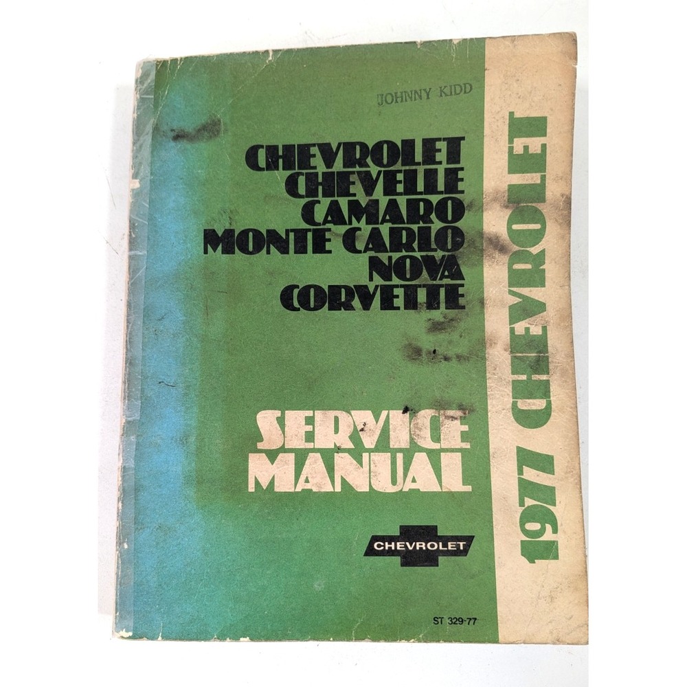 1977 Chevrolet Car Shop Manual Original OEM Chevy Dealer Repair Service Book